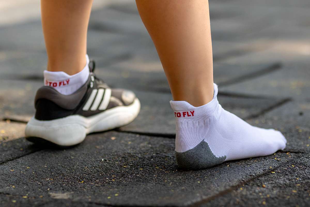 Īpaši plānas skriešanas zeķes ar Tactel pārklājumu - baltas - Image 4